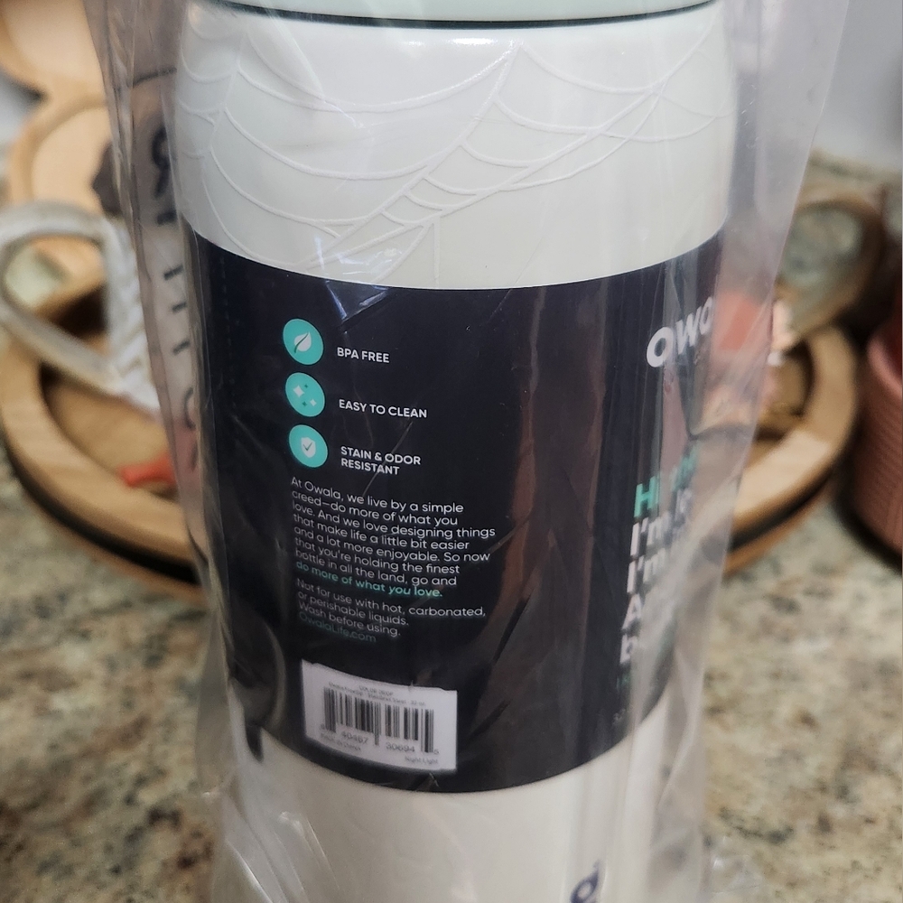 NWT Owala Halloween Color Drop "RIP" GLOW IN THE DARK 32oz FreeSip Water Bottle - Picture 5 of 6